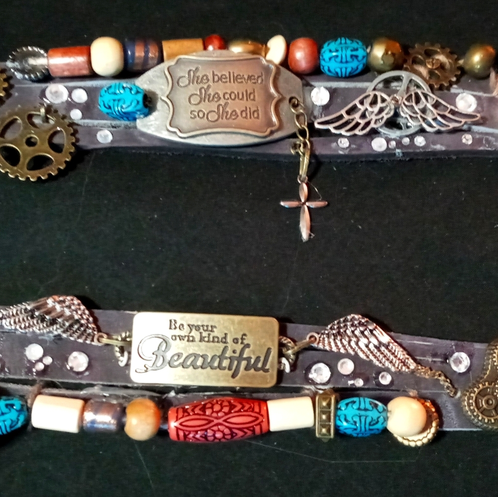 HANDMADE LEATHER BRACELETS-UNISEX